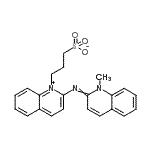 CAS#: 94166-39-9, 3-[2-[(1-methyl-2-quinolylidene)amino]quinolin-1-ium-1-yl]propane-1-sulfonate