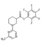 CAS 登录号：941716-83-2， 五氟苯基1-(6-甲基-2-吡嗪基)-3-哌啶羧酸酯
