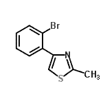 CAS#: 941717-01-7, 4-(2-Bromophenyl)-2-methyl-1,3-thiazole