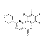 CAS#: 941717-05-1, Pentafluorophenyl 2-(4-morpholinyl)-5-pyrimidinecarboxylate