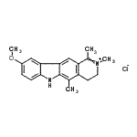 CAS#: 94200-72-3, 9-methoxy-1,2,5-trimethyl-4,6-dihydro-3H-pyrido[4,3-b]carbazol-2-ium chloride
