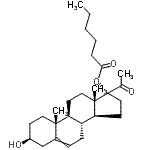 CAS#: 94201-44-2, [(3S,8R,9S,10R,13S,14S,17R)-17-acetyl-3-hydroxy-10,13-dimethyl-1,2,3,4,7,8,9,11,12,14,15,16-dodecahydrocyclopenta[a]phenanthren-17-yl] hexanoate
