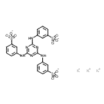 CAS#: 94236-89-2, tripotassium 3-[[4,6-bis[(3-sulfonatophenyl)amino]-1,3,5-triazin-2-yl]amino]benzenesulfonate
