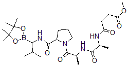 CAS 登录号：94242-92-9， 甲氧基琥珀酰-丙氨酰-丙氨酰-脯氨酰-硼缬氨酰-频哪醇