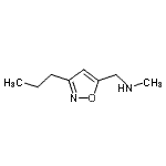 CAS#: 942519-64-4, N-Methyl-1-(3-propyl-1,2-oxazol-5-yl)methanamine