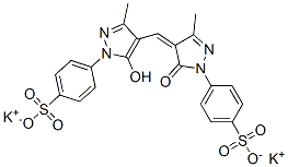 CAS#: 94266-02-1, Dipotassium 4-[4,5-Dihydro-4-[[5-Hydroxy-3-Methyl-1-(4-Sulphonatophenyl)-1H-Pyrazol-4-Yl]Methylene]-3-Methyl-5-Oxo-1H-Pyrazol-1-Yl]Benzenesulphonate