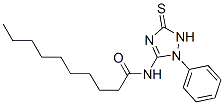 CAS 登录号:94276-02-5, N-(2,5-二氢-2-苯基-5-硫代-1H-1,2,4-三唑-3-基)癸烷-1-酰胺