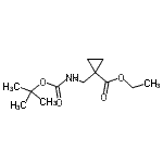CAS#: 942830-53-7, Ethyl 1-[({[(2-methyl-2-propanyl)oxy]carbonyl}amino)methyl]cyclopropanecarboxylate