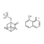 CAS 登录号：94293-54-6， 8-羟基喹啉鎓(1S)-2-氧代樟脑烷-10-磺酸酯