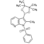 CAS 登录号：943324-08-1， 2-甲基-1-(苯磺酰基)-3-(4,4,5,5-四甲基-1,3,2-二氧杂环戊硼烷-2-基)-1H-吡咯并[2,3-b]吡啶