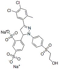 CAS#: 94333-46-7, Disodium 4-[3-(4,5-Dichloro-2-Methylphenyl)-4,5-Dihydro-1-[4-[(2-Hydroxyethyl)Sulphonyl]Phenyl]-1H-Pyrazol-5-Yl]Benzene-1,3-Disulphonate