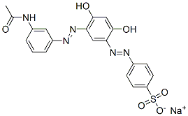 CAS#: 94386-26-2, Sodium 4-[[5-[(3-Acetamidophenyl)Azo]-2,4-Dihydroxyphenyl]Azo]Benzenesulphonate