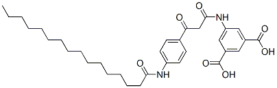 CAS#: 94386-43-3, 5-[[1,3-Dioxo-3-[4-[(1-Oxohexadecyl)Amino]Phenyl]Propyl]Amino]Isophthalic Acid