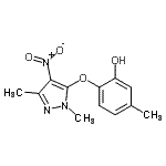 CAS#: 943868-86-8, 2-[(1,3-Dimethyl-4-nitro-1H-pyrazol-5-yl)oxy]-5-methylphenol