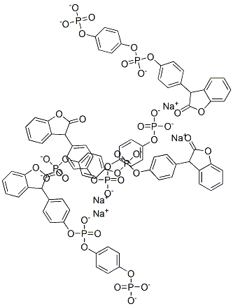 CAS 登录号：94442-19-0， 3,3-二[4-(磷酰氧基)苯基]-2(3H)-苯并呋喃酮钠盐(1:4)