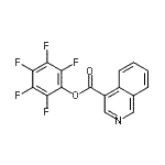 CAS#: 944450-77-5, Pentafluorophenyl 4-isoquinolinecarboxylate