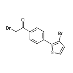 CAS#: 944450-89-9, 2-Bromo-1-[4-(3-bromo-2-thienyl)phenyl]ethanone