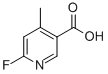 CAS 登录号：944582-95-0， 6-氟-4-甲基-3-吡啶羧酸