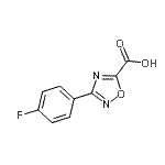 CAS#: 944896-51-9, 3-(4-fluorophenyl)-1,2,4-oxadiazole-5-carboxylic acid