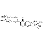 CAS#: 944912-19-0, 7-{[Dimethyl(2-methyl-2-propanyl)silyl]oxy}-3-(4-{[dimethyl(2-methyl-2-propanyl)silyl]oxy}phenyl)-4H-chromen-4-one