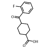CAS#: 945313-25-7, 4-(2-Fluorobenzoyl)cyclohexanecarboxylic acid