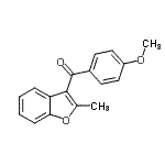 CAS 登录号：94541-06-7， (4-甲氧基苯基)(2-甲基-1-苯并呋喃-3-基)甲酮