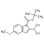 CAS#: 945493-45-8, [1-{[(2-Methyl-2-propanyl)oxy]carbonyl}-5-(methylsulfanyl)-1H-indol-2-yl]boronic acid