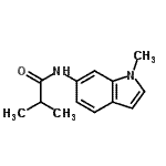 CAS#: 945533-94-8, 2-Methyl-N-(1-methyl-1H-indol-6-yl)propanamide