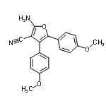 CAS 登录号：94556-80-6， 2-氨基-4,5-二(4-甲氧基苯基)-3-糠腈