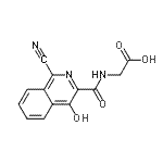 CAS 登录号：945739-63-9， N-[(1-氰基-4-羟基-3-异喹啉基)羰基]甘氨酸