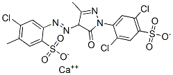 CAS#: 94612-72-3, 4-Chloro-2-[[1-(2,5-Dichloro-4-Sulfophenyl)-4,5-Dihydro-3-Methyl-5-Oxo-1H-Pyrazol-4-Yl]Azo]-5-MethylBenzenesulfonic Acid Calcium Salt