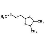 CAS#: 94633-00-8, 4,5-Dimethyl-2-[2-(methylsulfanyl)ethyl]-1,3-oxathiolane