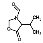 CAS#: 94664-20-7, 4-Isopropyl-5-oxo-1,3-oxazolidine-3-carbaldehyde