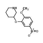 CAS#: 946759-48-4, 3-(2-Methoxy-5-nitrophenoxy)piperidine