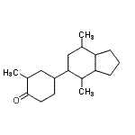 CAS#: 94713-18-5, 4-(4,7-dimethyl-2,3,3a,4,5,6,7,7a-octahydro-1H-inden-5-yl)-2-methyl-cyclohexan-1-one