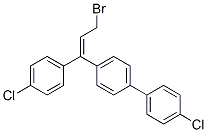 CAS#: 94732-96-4, (E)-4-[3-Bromo-1-(4-Chlorophenyl)-1-Propenyl]-4'-Chloro-1,1'-Biphenyl