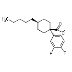 CAS#: 94737-82-3, cis-1-(3,4-Difluorophenyl)-4-pentylcyclohexanecarboxylate
