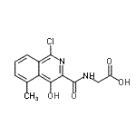 CAS#: 947516-54-3, N-[(1-Chloro-4-hydroxy-5-methyl-3-isoquinolinyl)carbonyl]glycine
