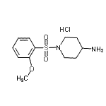 CAS 登录号：947533-33-7， 1-[(2-甲氧基苯基)磺酰基]-4-哌啶胺盐酸盐(1:1)