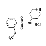 CAS#: 947533-35-9, 2-Methoxy-N-(4-piperidinyl)benzenesulfonamide hydrochloride (1:1)