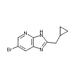 CAS 登录号：947533-92-8， 6-溴-2-(环丙基甲基)-1H-咪唑并[4,5-b]吡啶