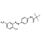 CAS#: 947601-96-9, N-{4-[(E)-(2-Hydroxy-5-methylphenyl)diazenyl]phenyl}(<sup>2</sup>H<sub>3</sub>)acetamide