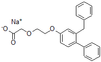 CAS#: 94825-61-3, Sodium 2-[2-(3-benzyl-4-phenylphenoxy)ethoxy]acetate