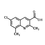 CAS#: 948289-26-7, 6-Chloro-2,8-dimethyl-3-quinolinecarboxylic acid
