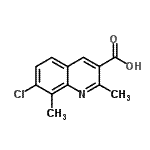 CAS#: 948290-22-0, 7-Chloro-2,8-dimethyl-3-quinolinecarboxylic acid