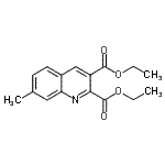 CAS 登录号：948291-10-9， 二乙基7-甲基-2,3-喹啉二羧酸酯