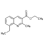 CAS#: 948291-37-0, Ethyl 8-ethyl-2-methyl-3-quinolinecarboxylate