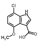CAS#: 948581-69-9, 7-Chloro-4-methoxy-1H-indole-3-carboxylic acid