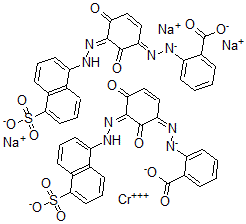 CAS 登录号：94933-05-8， 2-[[(3Z)-4-酮基-2-氧代-3-[(5-磺酸基-1-萘基)亚肼基]-1-环己-1,5-二烯基]偶氮]苯甲酸镉三钠盐
