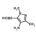 CAS#: 94990-00-8, 5-Ethynyl-1,3-dimethyl-1H-pyrazol-4-amine